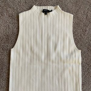 Textured sleeveless top